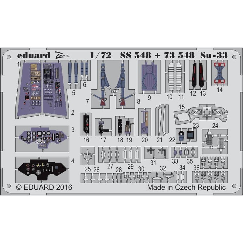 1/72 Su-33 Interior (Trumpeter)