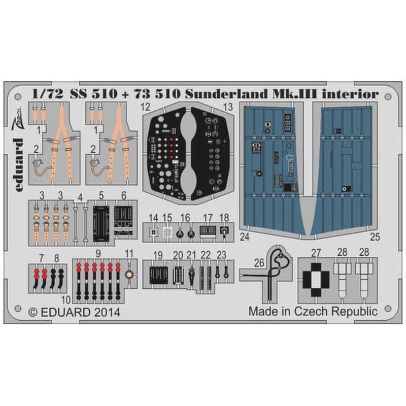 Sunderland Mk.III Interior S.A (for Italeri 1/72)