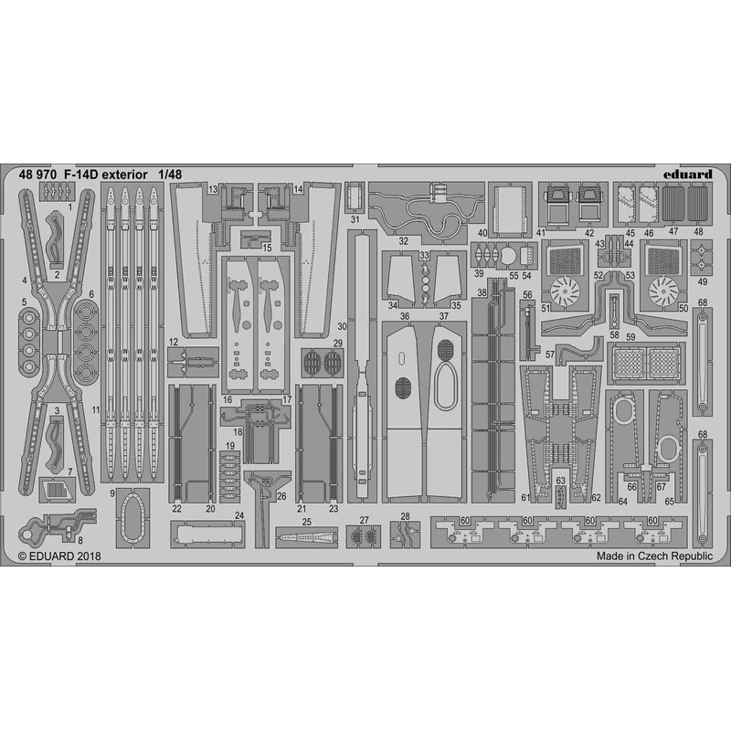 1/48 F-14D Exterior (for Tamiya)