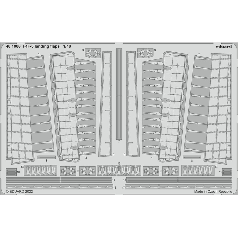 1/48 F4F-3 landing flaps (for EDUARD)
