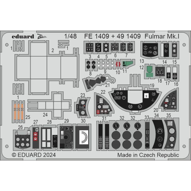 1/48 Fulmar Mk.I Photo etched (for TRUMPETER)