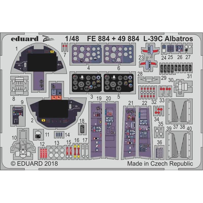 1/48 L-39C Albatros Zoom Photo Etched Set (for Trumpeter)