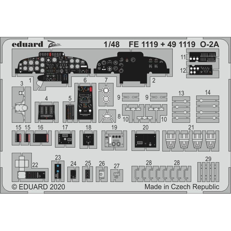 1/48 O-2A Photo-Etched Parts (for ICM)
