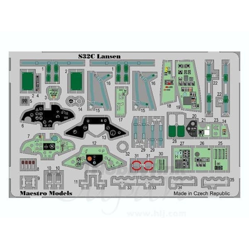1/48 S32C Lansen Cockpit PE Set