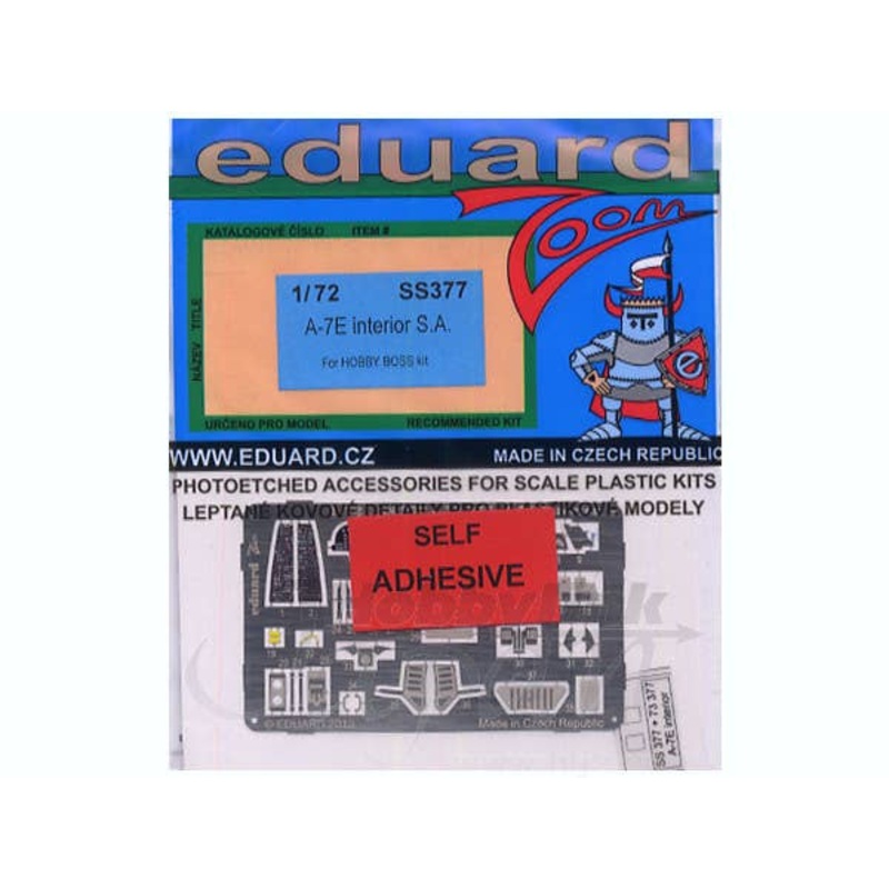 1/72 A-7E Corsair II Instrument Panel/Seat Belt S.A.