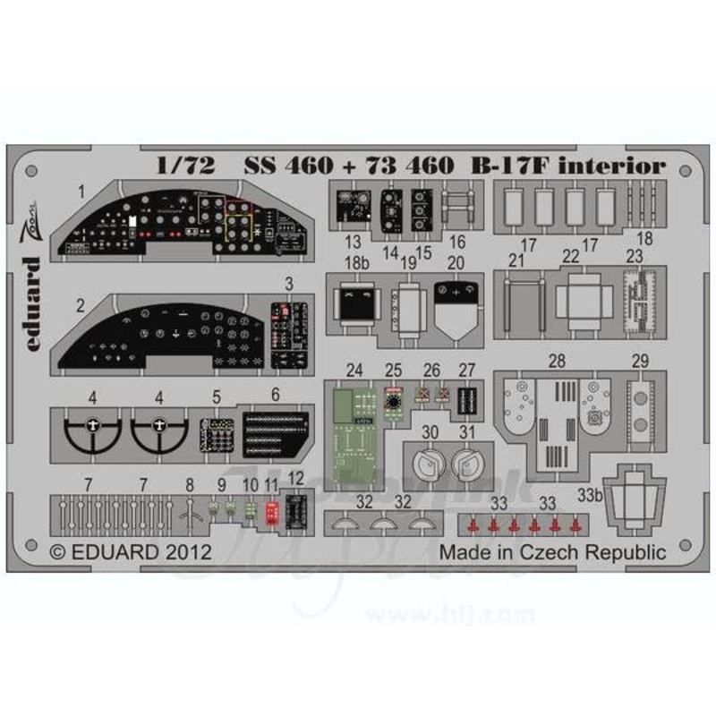 1/72 B-17F Interior S.A. (Revell)