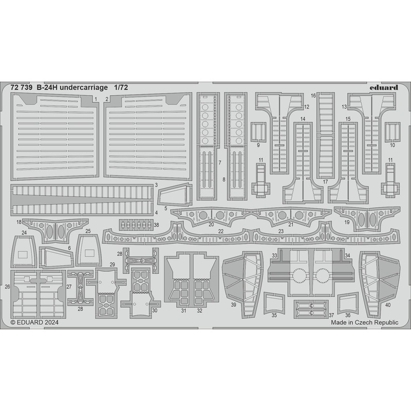 1/72 B-24H undercarriage