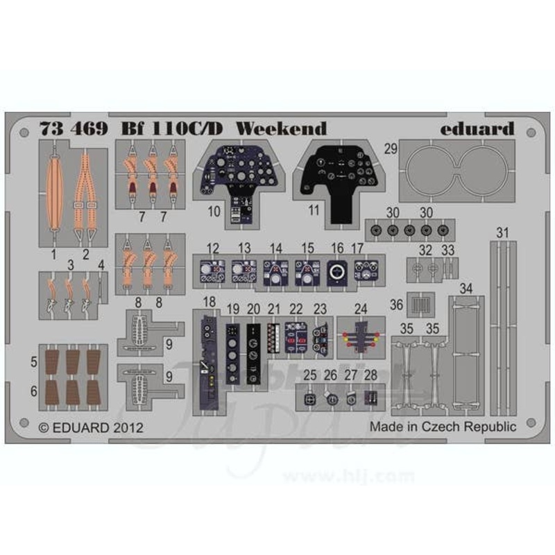1/72 Bf 110C/D Weekend (Eduard)