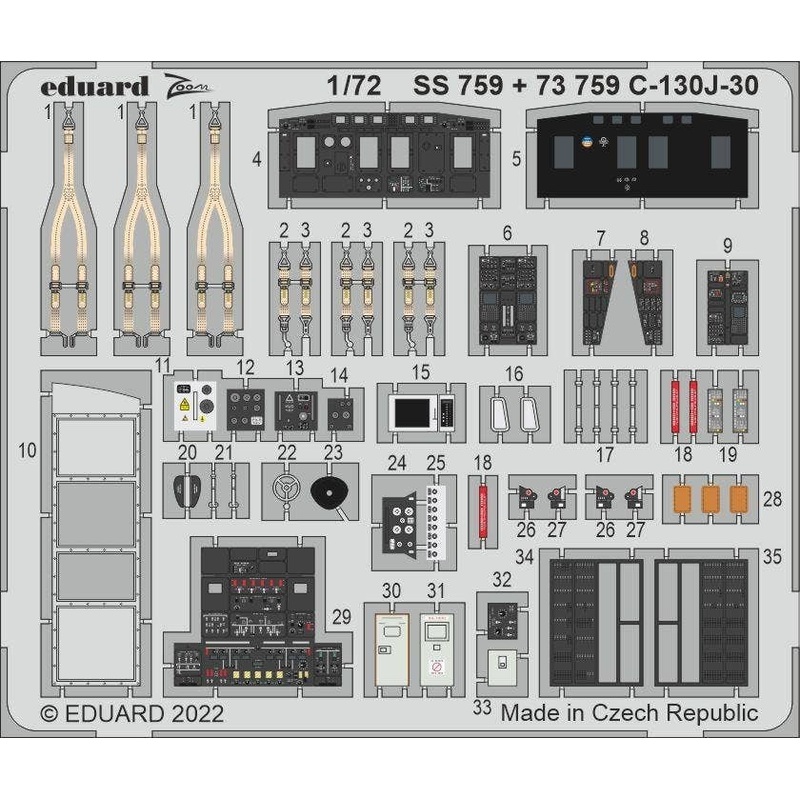 1/72 C-130J-30 interior for ZVEZDA