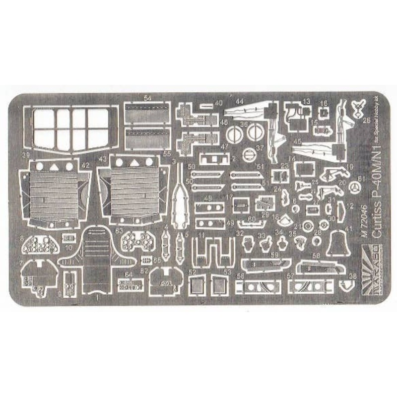 1/72 Curtiss P-40M/N1 War Hawk Etching Parts (for Special Hobby)