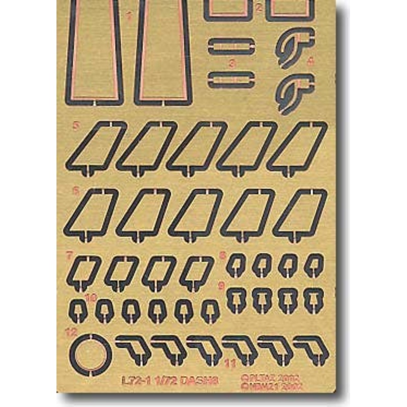 1/72 Dash 8 Photo-Etched Parts