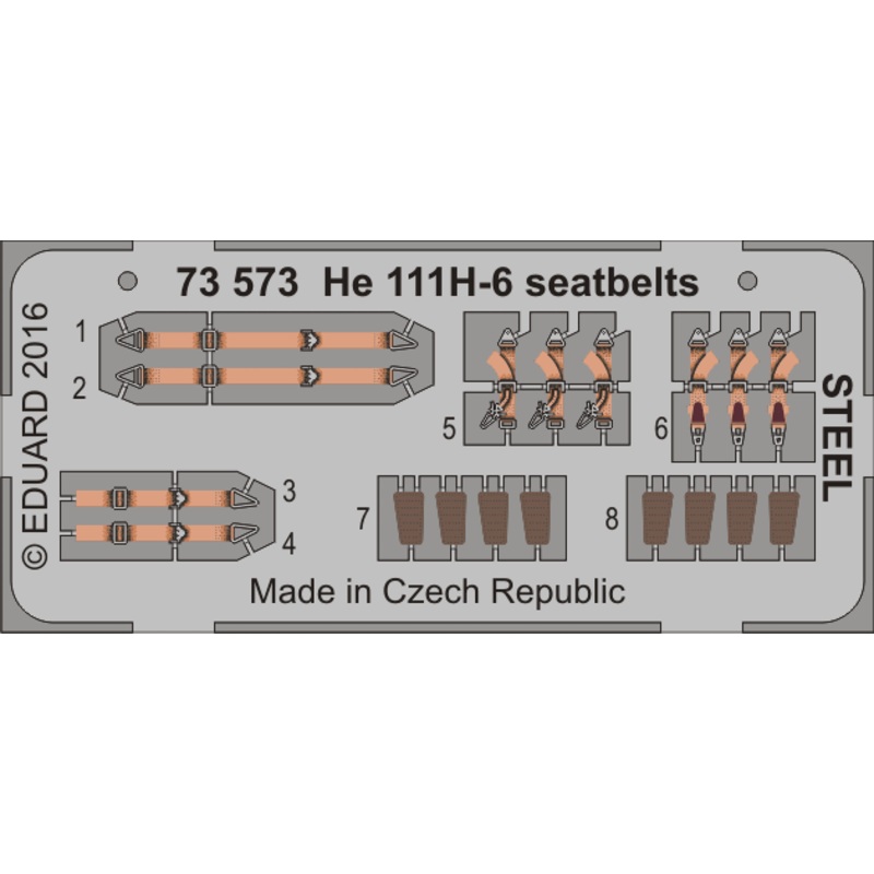 1/72 He 111H-6 Seatbelts Steel (Airfix)