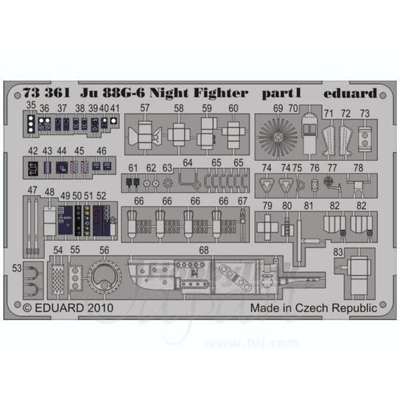 1/72 Ju 88G-6 Night Fighter Self-Adhesive (for Hasegawa)