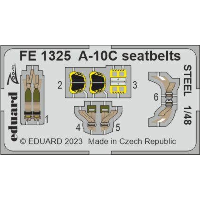 1/48 A-10C Seatbelts STEEL