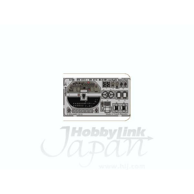 1/48 B-24D cockpit Interior Zoom Color PE S.A. (for Revell/Monogram)