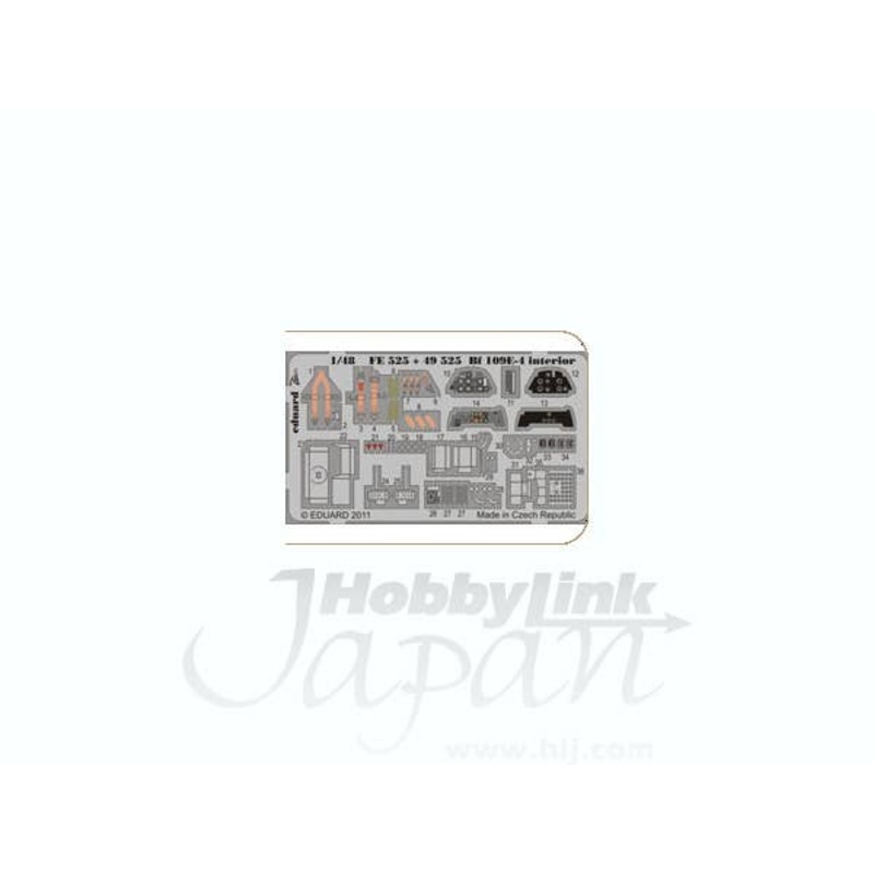 1/48 Bf 109E-4 Interior/ Exterior Self-Adhesive (for Airfix)