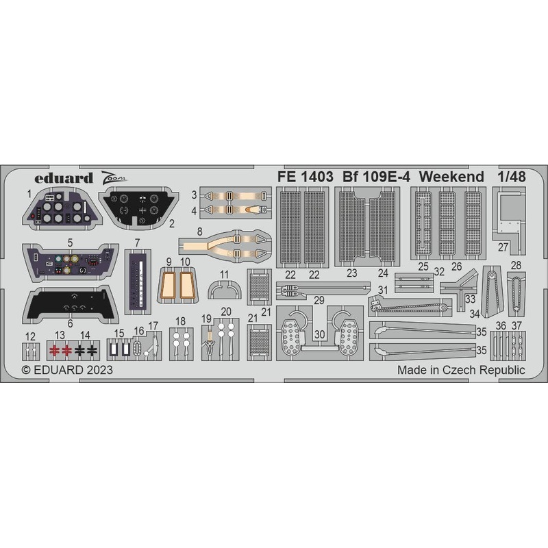 1/48 Bf 109E-4 Weekend (for EDUARD)