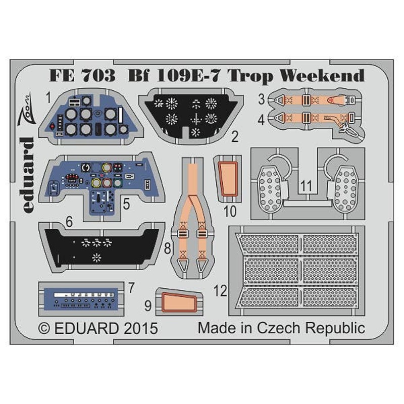 1/48 Bf109E-7 Trop Weekend (Eduard)