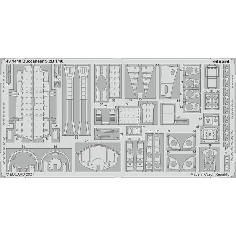1/48 Buccaneer S.2B Photo etched (for AIRFIX)