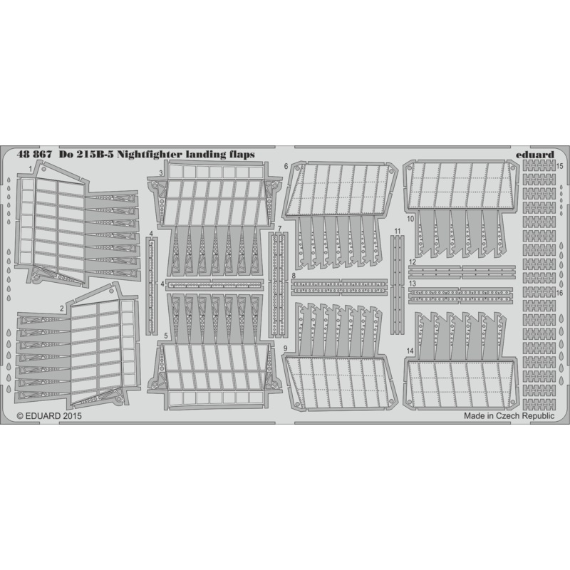 1/48 Do 215B-5 Nightfighter Landing Flaps (for ICM)