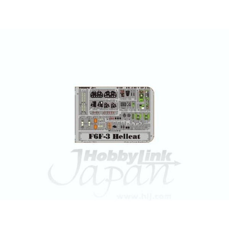 1/48 F6F-3 Hellcat Interior Zoom Color PE (for Hasegawa)