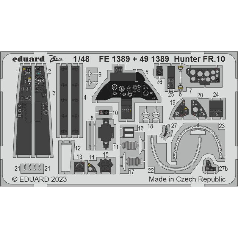 1/48 Hunter FR.10 Photo etched (for AIRFIX)
