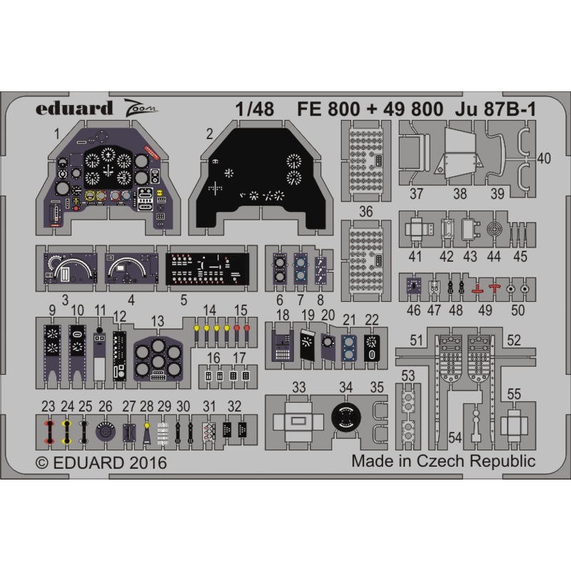 1/48 Ju 87B-1 Zoom Etching Parts (Airfix)