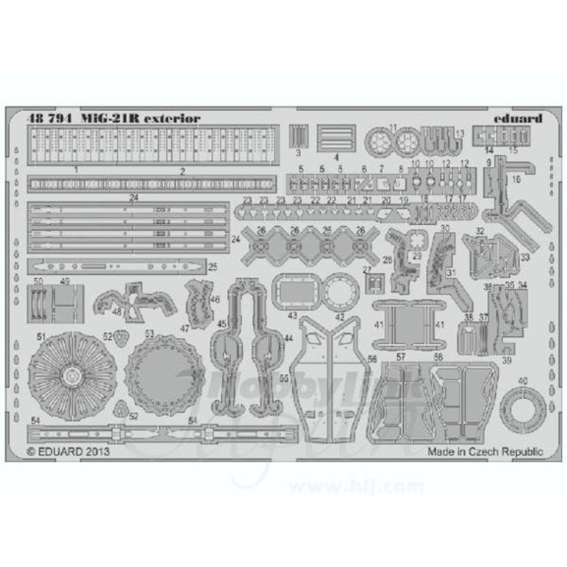 1/48 MiG-21R Exterior (for Eduard)