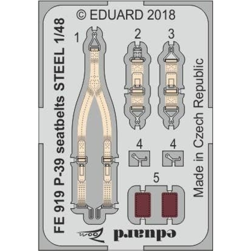 1/48 P-39 Seatbelts Steel (for Eduard)