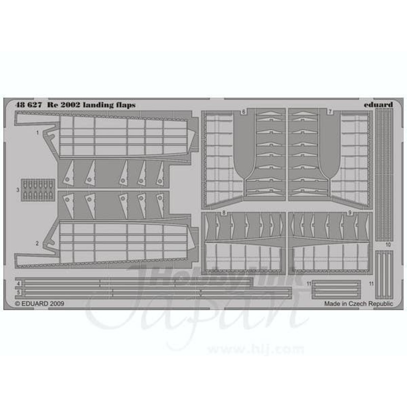 1/48 Reggiane Re 2002 Landing Flaps PE  (for Italeri)