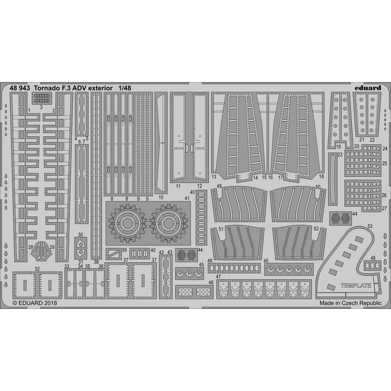 1/48 Tornado F.3 ADV Exterior Photo Etched Set (for Revell)