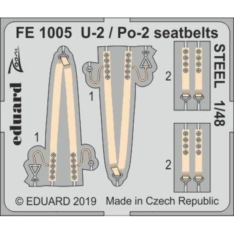 1/48 U-2/Po-2 Seatbelts Steel (for ICM)