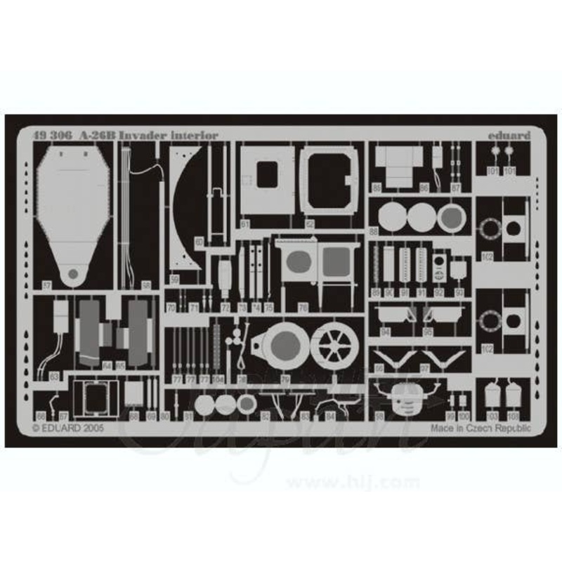 1/48 A-26B Interior Photo-Etched Parts (for Revell/Monogram)