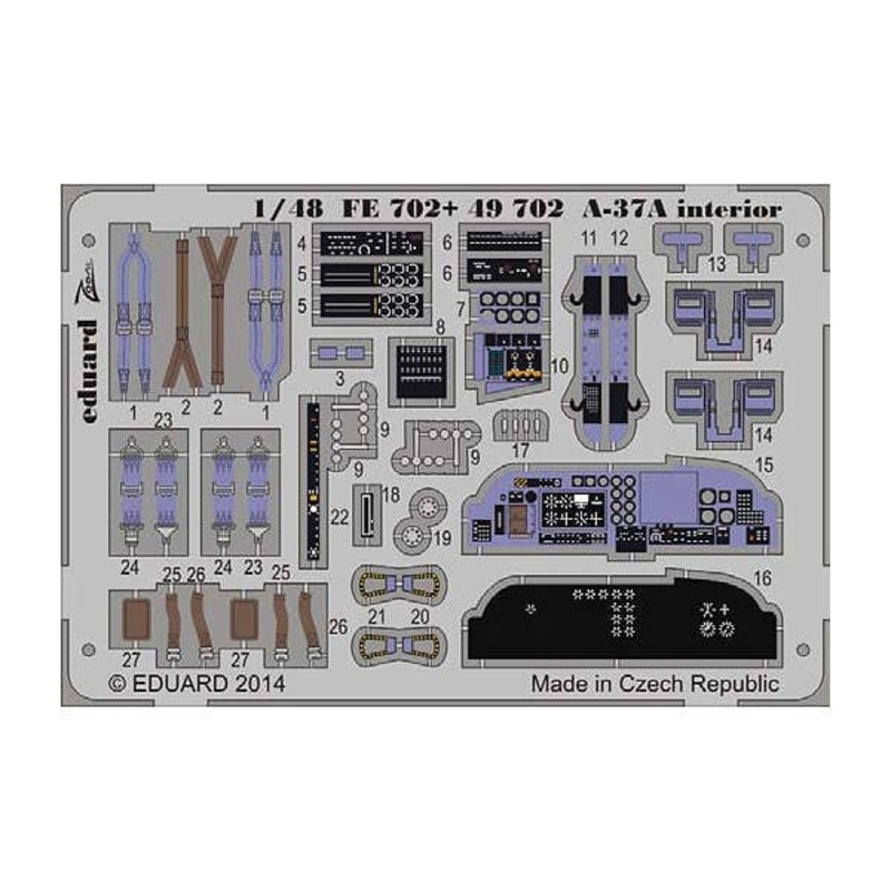1/48 A-37A Interior S.A. (for Trumpeter)