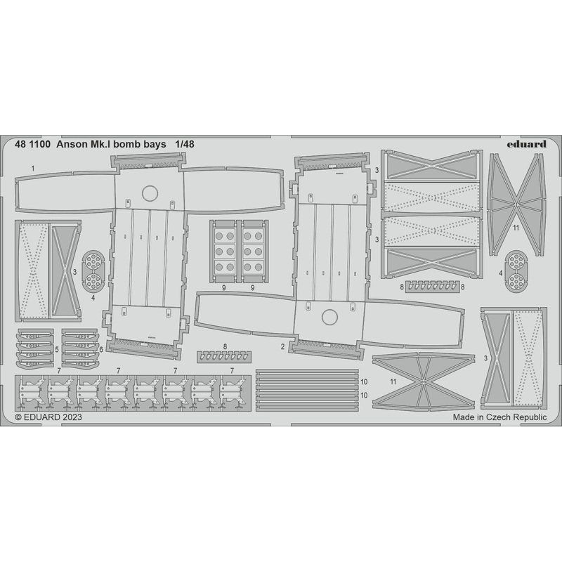 1/48 Anson Mk.I bomb bays for Airfix
