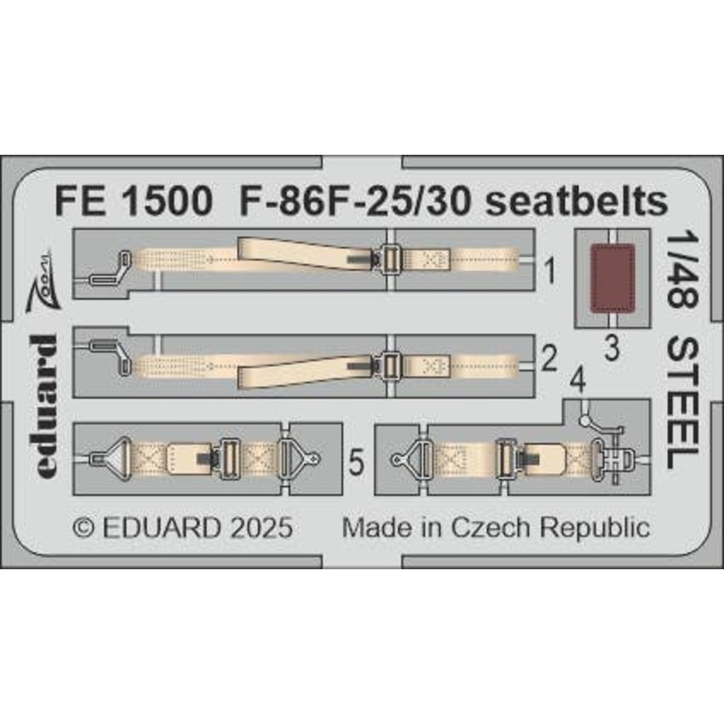 1/48 F-86F-25/30 seatbelts STEEL