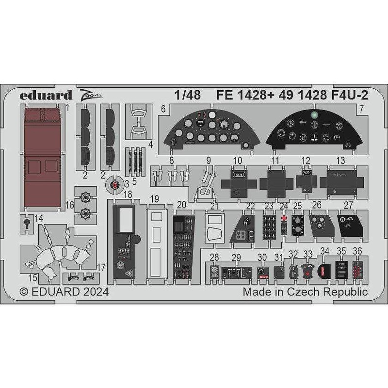 1/48 F4U-2 Photo Etched (for Magic Factory)