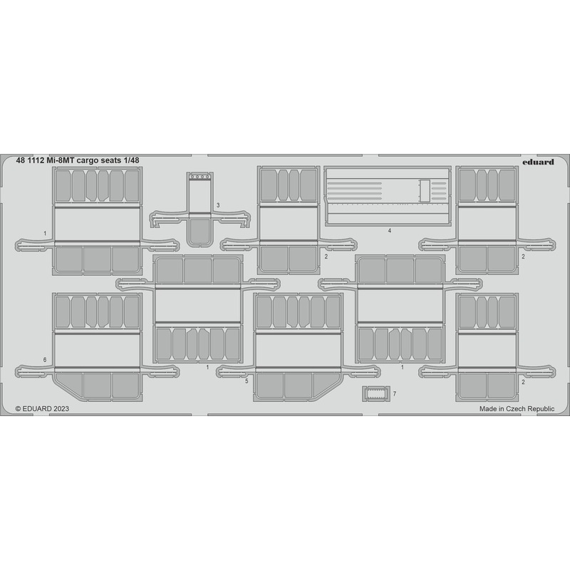 1/48 Mi-8MT Cargo Seats Photo-Etched Parts (for TRUMPETER)