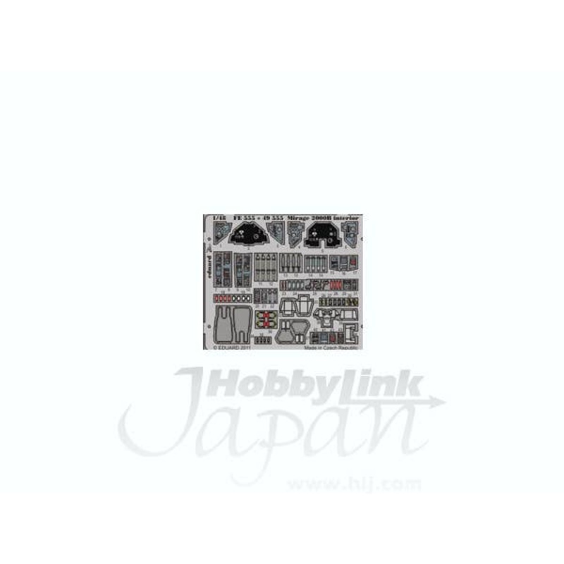 1/48 Mirage 2000B Instrument Panel /Seat Belt (Self-Adhesive)