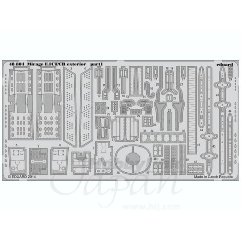 1/48 Mirage F.1CT/CR Exterior (for Kitty Hawk)