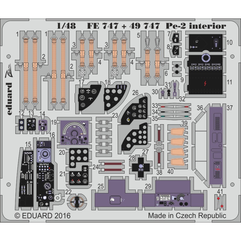 1/48 Pe-2 Interior (for Zvezda)