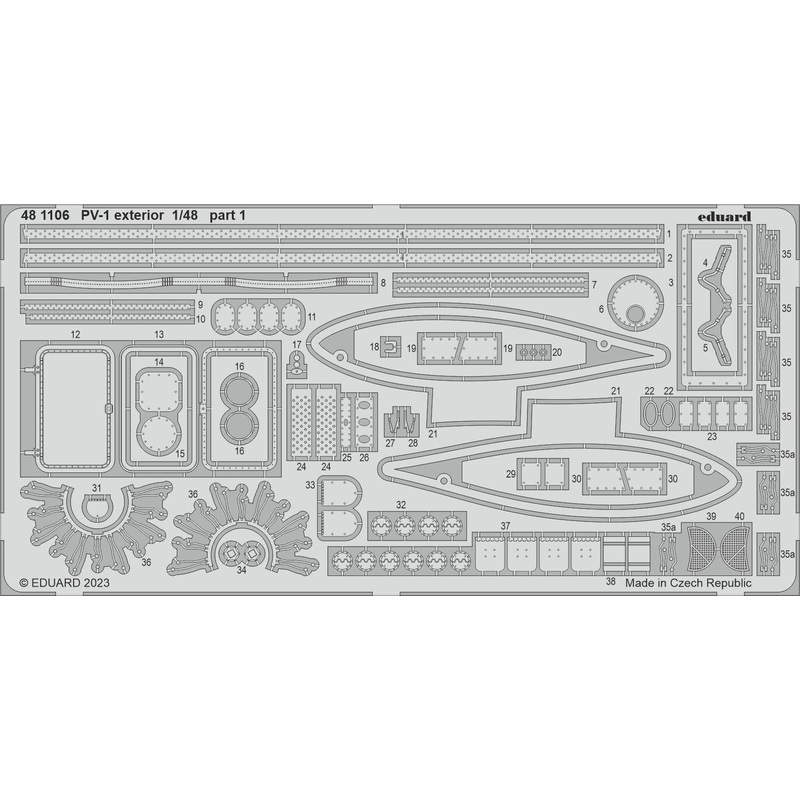 1/48 PV-1 Exterior Photo Etched Parts