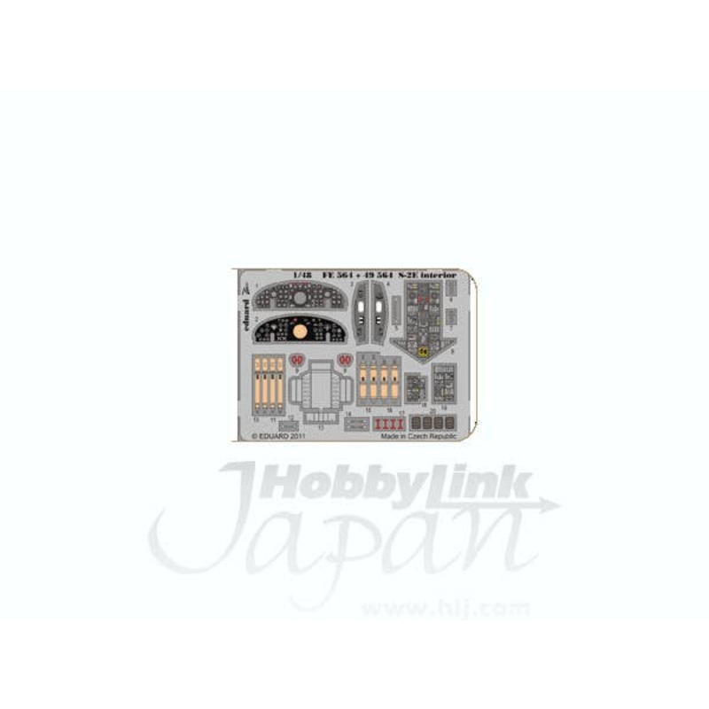1/48 S-2E Interior Self-Adhesive (for Kinetic)