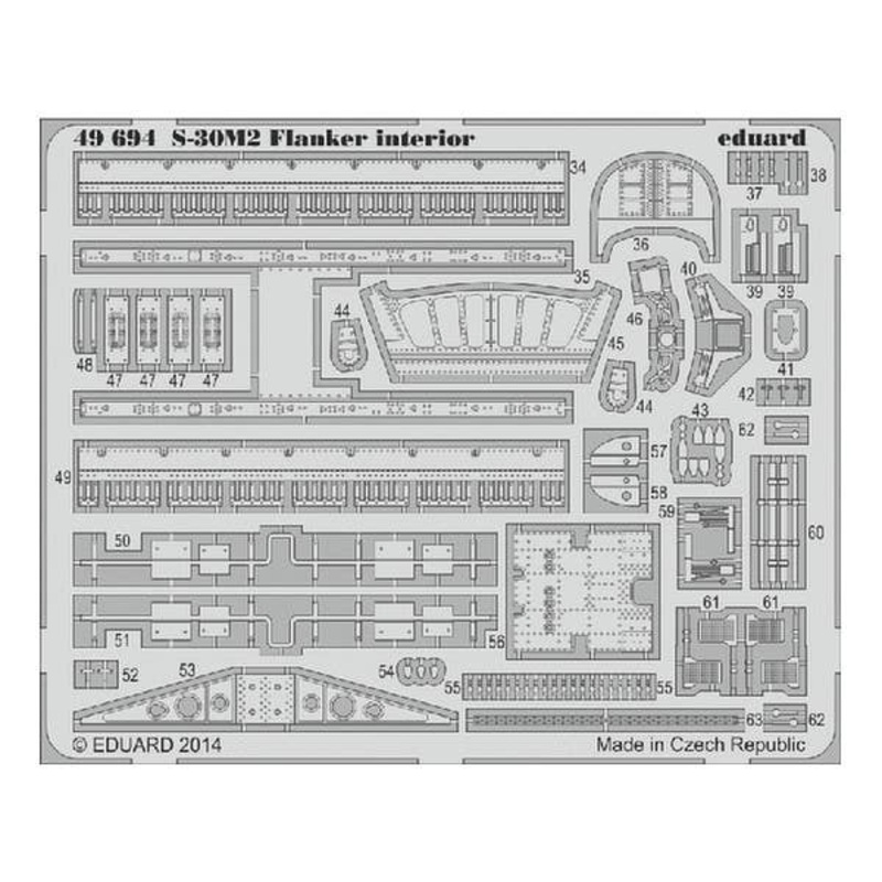 1/48 S-30M-2 Flanker Interior S.A. (for Academy)