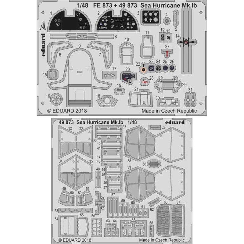 1/48 Sea Hurricane Mk.Ib Photo-Etched Parts (for Airfix)