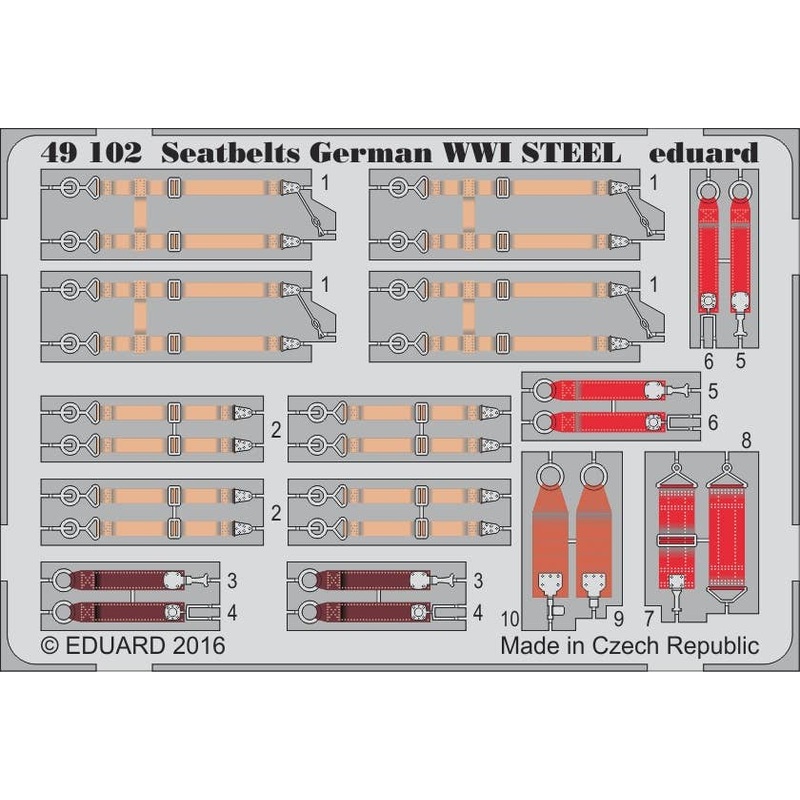 1/48 Seatbelts German WWI Steel