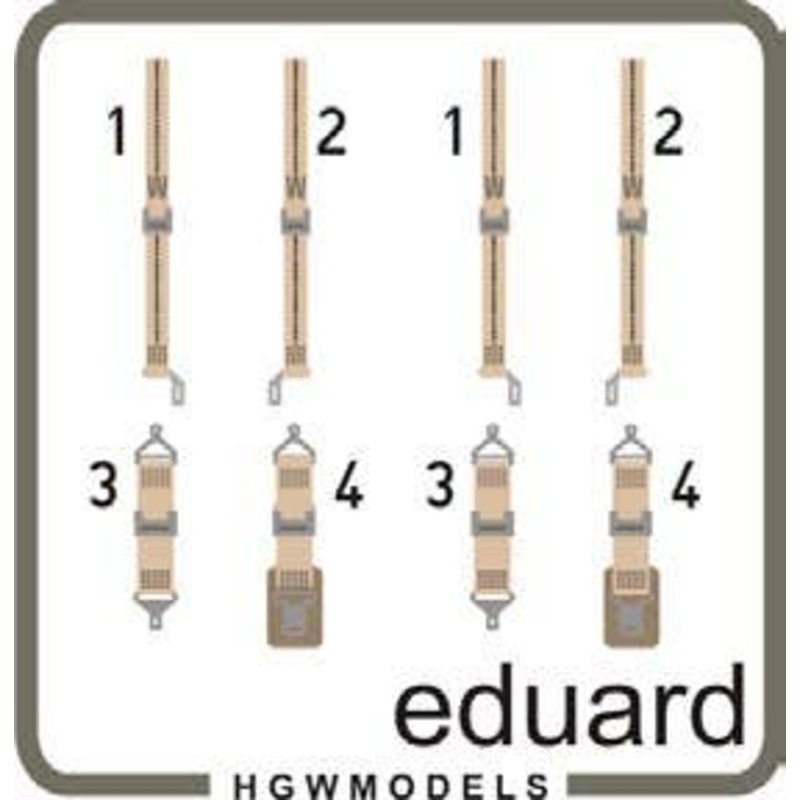 1/48 Seatbelts USN WWII Beige SUPER FABRIC
