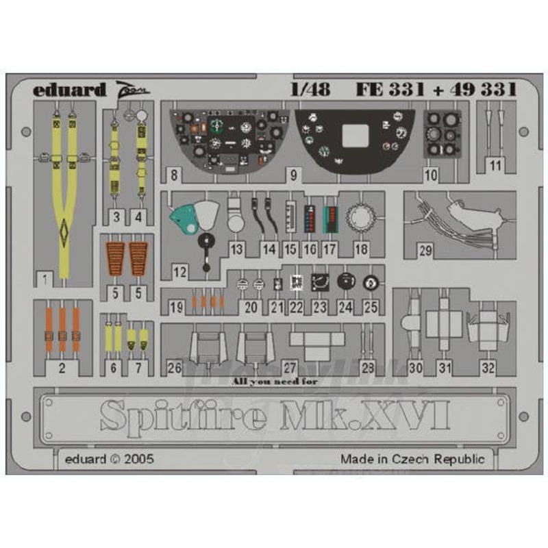 1/48 Spitfire Mk.XVI (for Italeri)