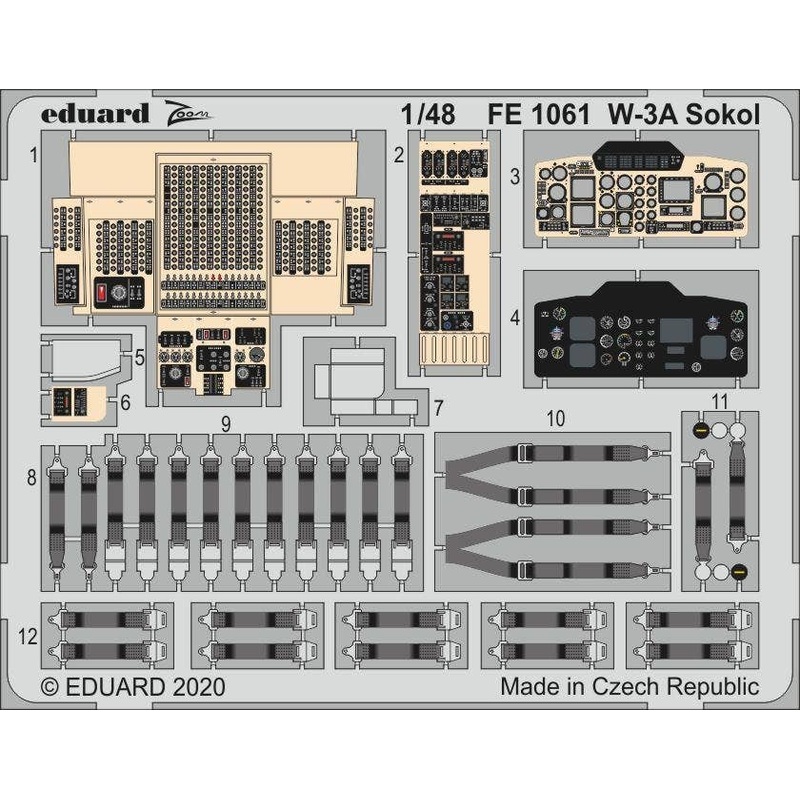 1/48 W-3A Sokol Zoom Photo-Etched Parts (for Answer)