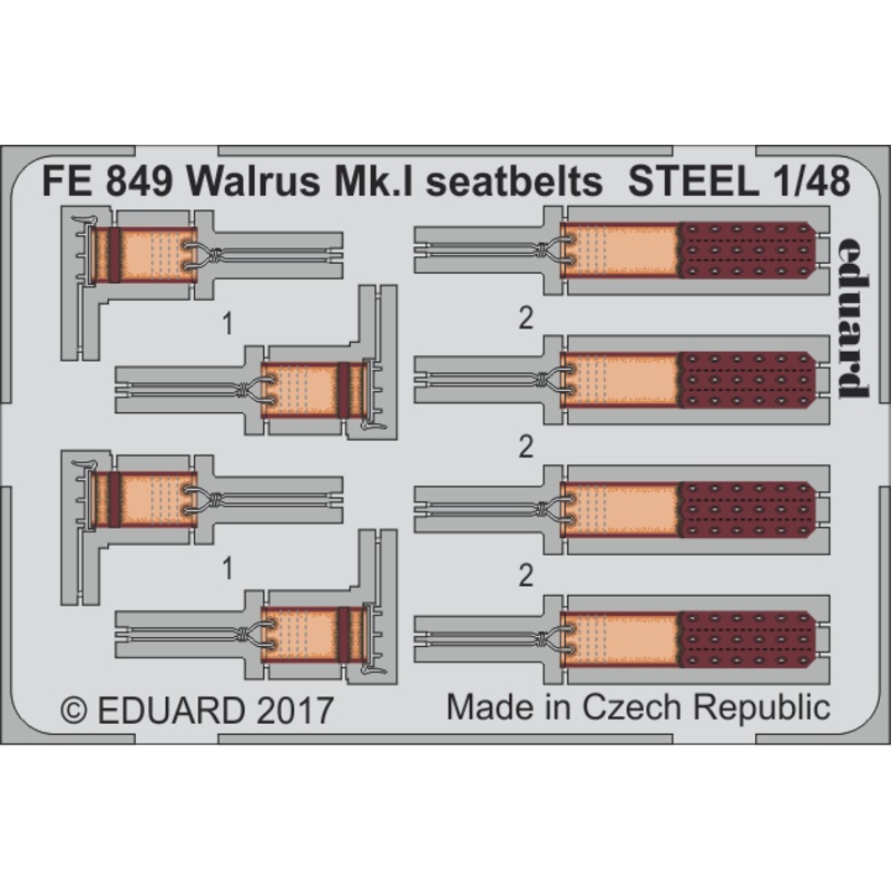 1/48 Walrus Mk.I Seatbelts Steel (for Airfix)